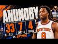 OG Anunoby 33 pts 7 threes 4 rebs vs Spurs 2026 Finals G4