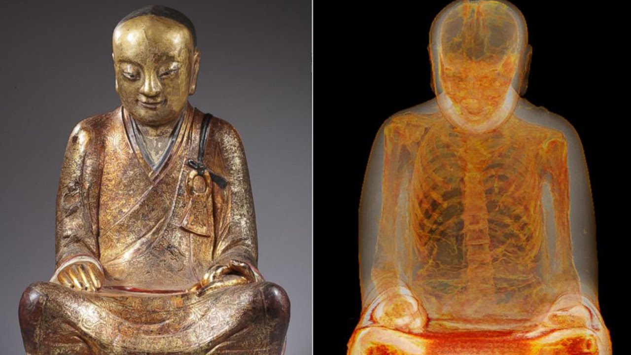 Mummy Found Hiding Inside Ancient Buddha Statue