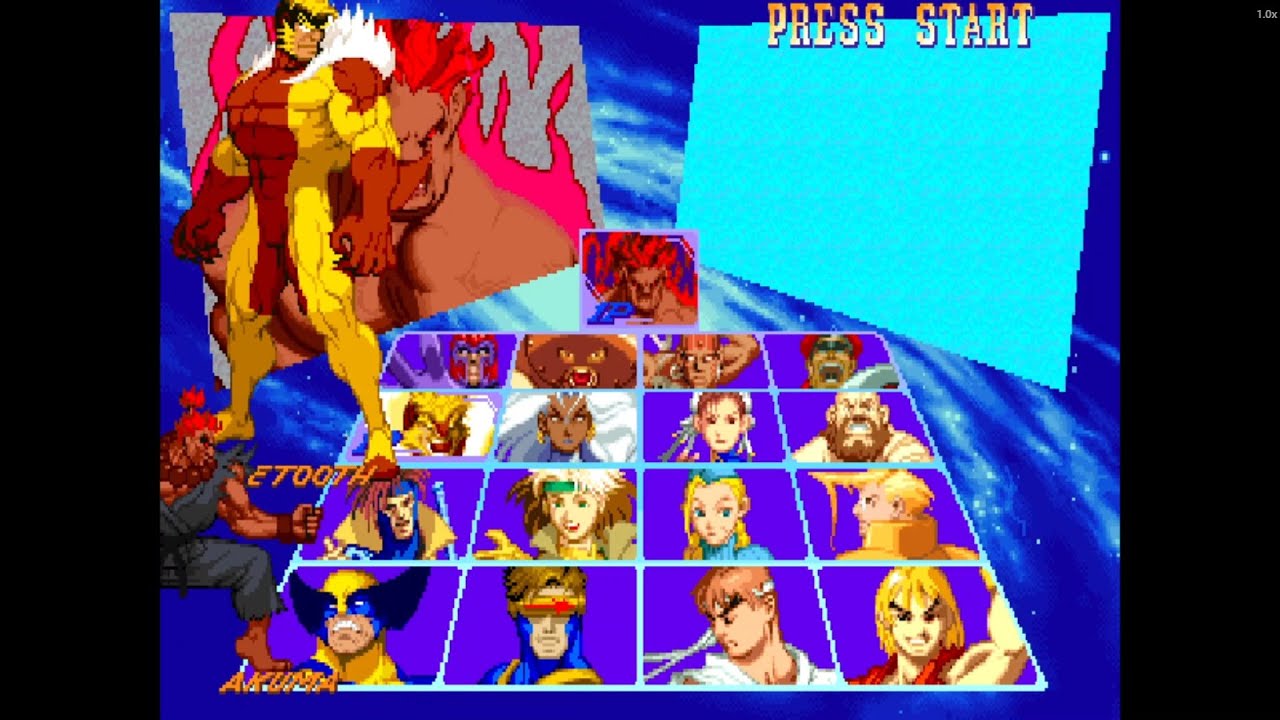 Sabretooth & Akuma Go Wild! | X-Men vs Street Fighter Arcade Gameplay