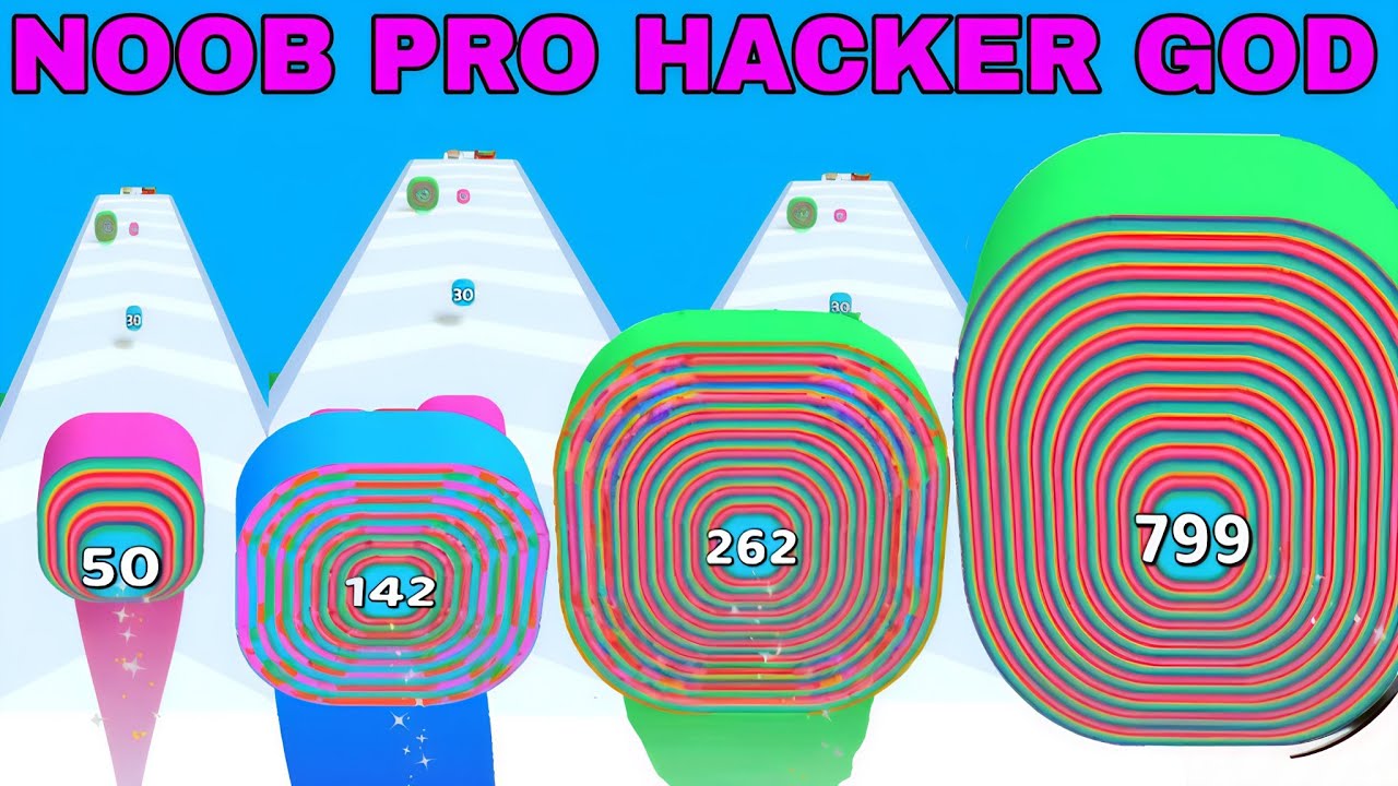 NOOB VS PRO VS HACKER VS GOD  in Smash Runner Update