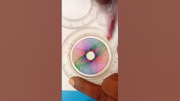 RAINBOW 🌈 colors and amazing spirograph 💗💗 #shorts