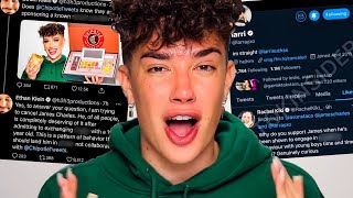 James Charles is in BIG TROUBLE again... and gets DRAGGED by Larray!