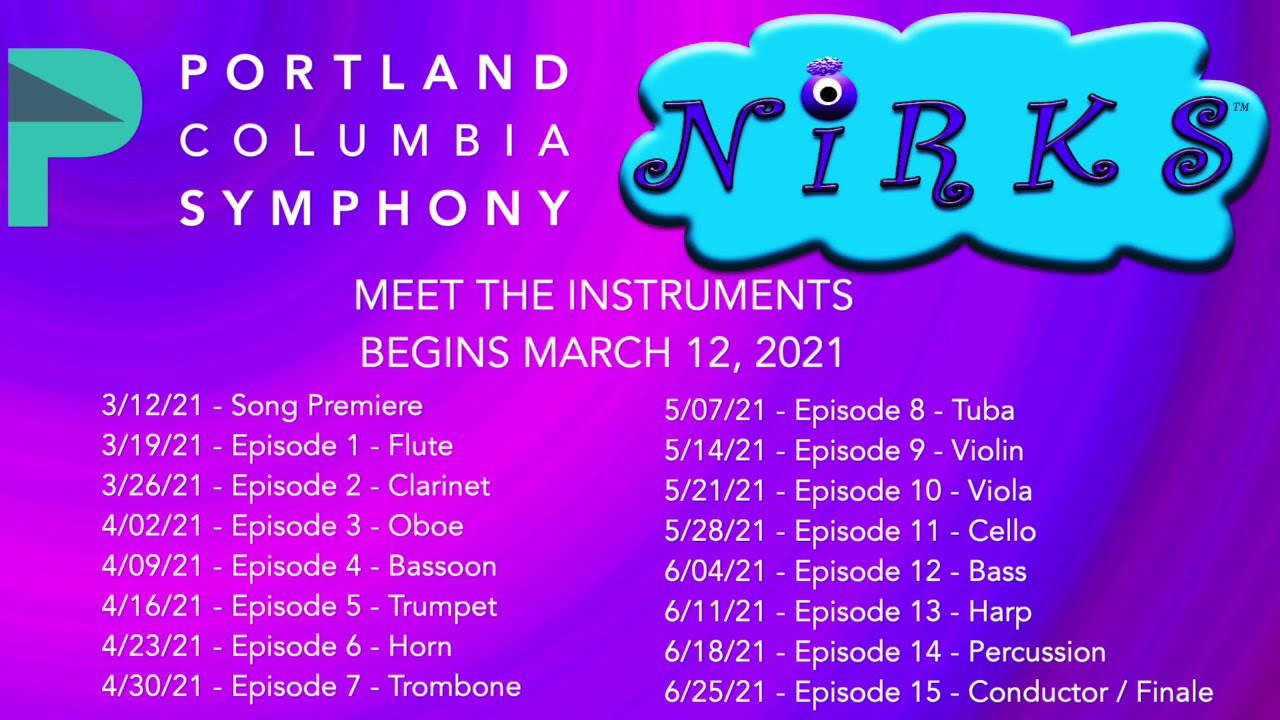 The Nirks™ and Portland Columbia Symphony Meet the Instruments Official Trailer