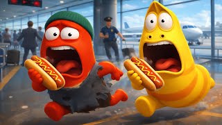 LARVA 2026 🐛Travel By Plane 🥰 CARTOON MOVIE FOR LIFE  THE COMEDY FOR  YELLOW &amp; RED