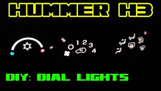 Hummer H3 - burned out dial lights, fixed!