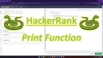 HackerRank (Python): Print Function