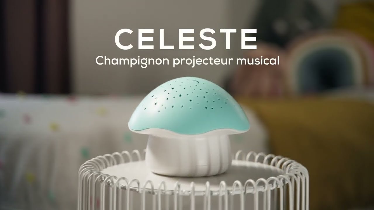 VIDÉO CELESTE CHAMPIGNON PROJECTEUR MUSICAL-CA-FR