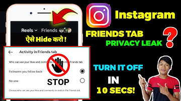 Disable Instagram Friends Tab | How to Hide Your Reels Likes in Instagram Friends Tab 2025 