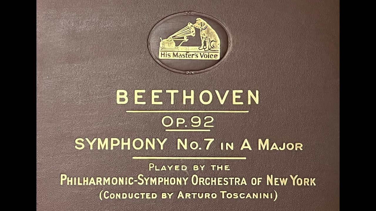 1936 PHILHARMONIC SYMPHONY ORCHESTRA OF NEW YORK Symphony No 7 In A 1936-philharmonic-symphony-orchestra-of-new-york-symphony-no-7-in-a