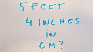 What is 5 4 feet in cm?