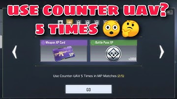 Use Counter Uav 5 Times In Mp Matches (Connoisseur) Call Of Duty Mobile 📱