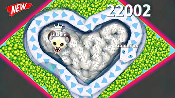 Snake Io 🐍♥️ Snowbell Vs Krampus ♥️ Snake 🐍 Top 1 The Map Epic SnakeIo Gameplay