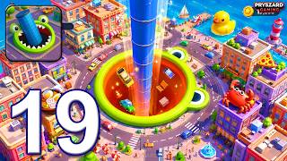 Hole.io - Gameplay Walkthrough Part 19 - New Update Eat Tower (iOS, Android)