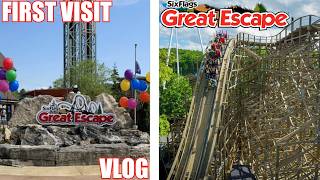 our FIRST VISIT to Six Flags GREAT ESCAPE and SEA BREEZE - doing 2 Parks in 1 day