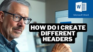 Create DIFFERENT Headers and Footers for EACH Section in Word!