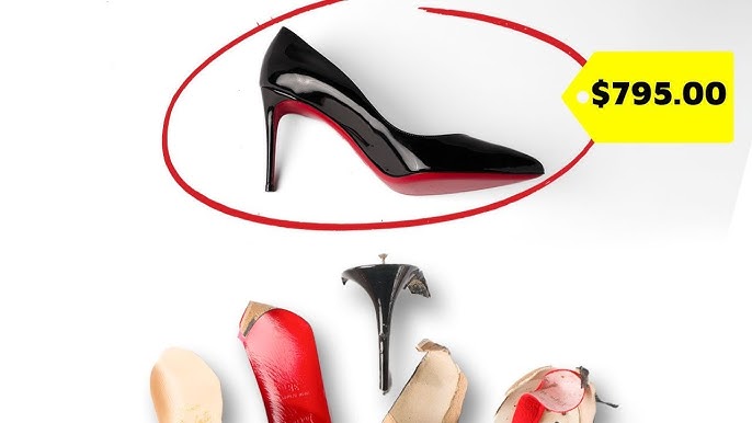 Louboutin's bloody shoes. The famed red bottoms