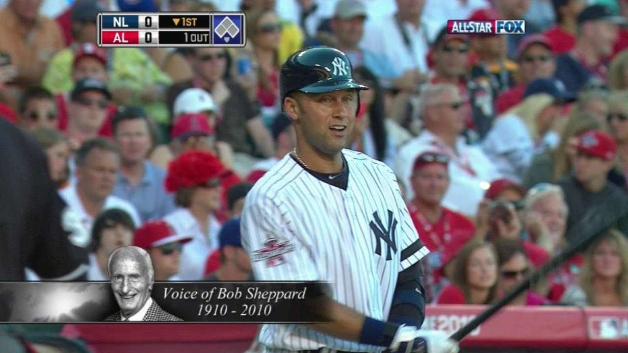 Derek Jeter introduced by the late Bob Sheppard in 2010 All-Star