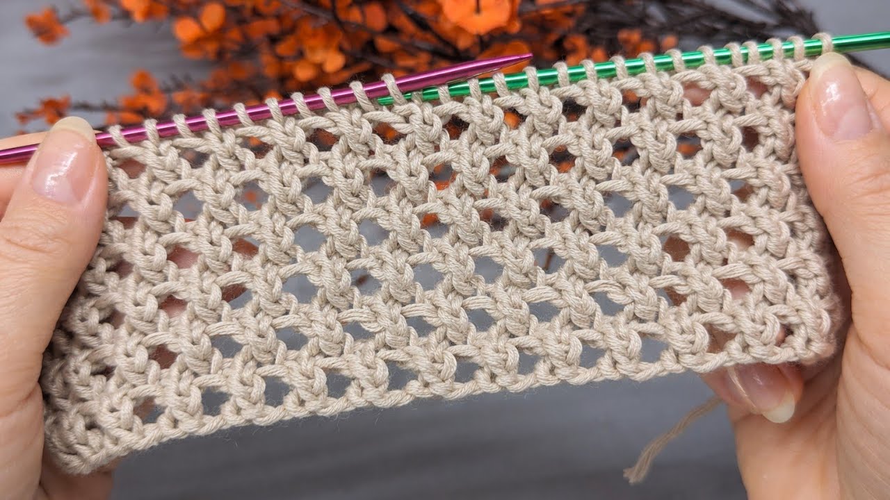 Easy Lace Knitting Pattern for Spring Tops, Sweaters & Cardigans| Tutorial 🧶