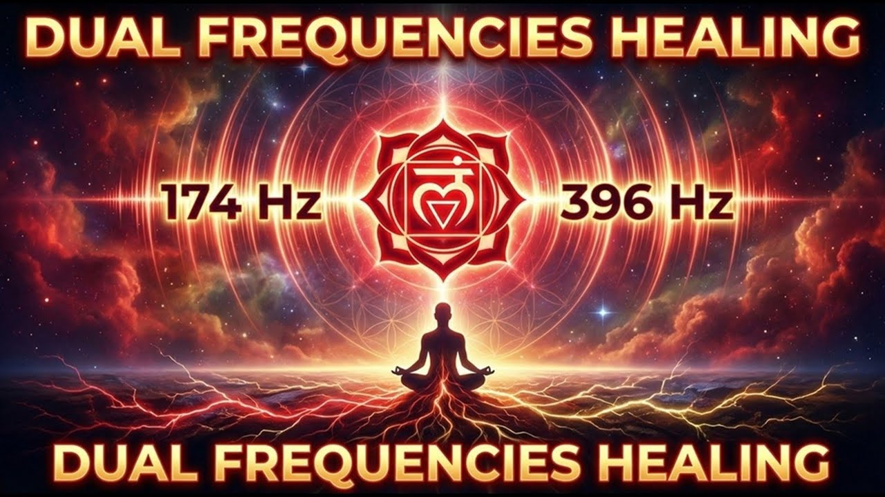 174 + 396Hz PURE TONE Instant Relief & Root Chakra Reset: Use This Combo to Ground Your Energy