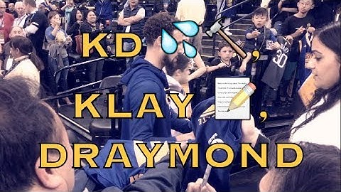 Pregame: KD (Kevin Durant) dunk, Klay autographs, Draymond routine before Opening Night vs OKC