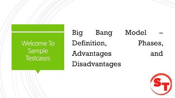 What is Big Bang model in software engineering?