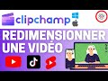 Redimensionner une vido en tiktok reels ou shorts sur clipchamp