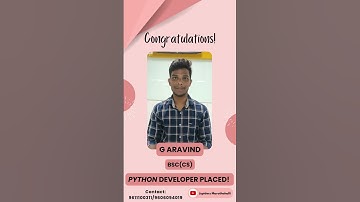 Student Successfully Placed | PYTHON Full Stack Development | Jspiders Marathahalli | G ARAVIND
