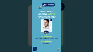 ATP Fantasy | Top 10 Most-Selected Active Players for TW20