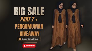BIG SALE PART 7   GIVEAWAY ANNOUNCEMENT🤩🥳#ootd #womenspantsset #fashion #longdress