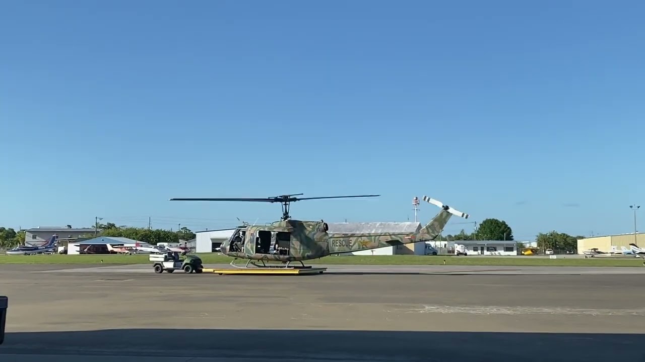 Bell UH-1H Startup / Takeoff