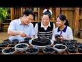 Making Black Jelly to cool down the family this summer - A warm meal with my husband | Ly Thi Ca