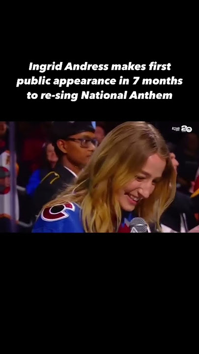 Ingrid Andress returns to re-sing National Anthem at Colorado Avalanche game. #ingridandress