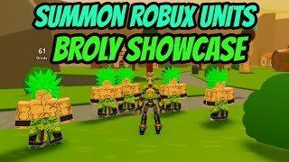 Robux Summons + Broly Showcase - Anime Fighters