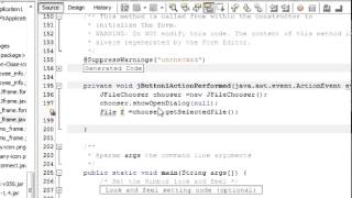 Java prog#49 How to Use JFileChooser in java netbeans