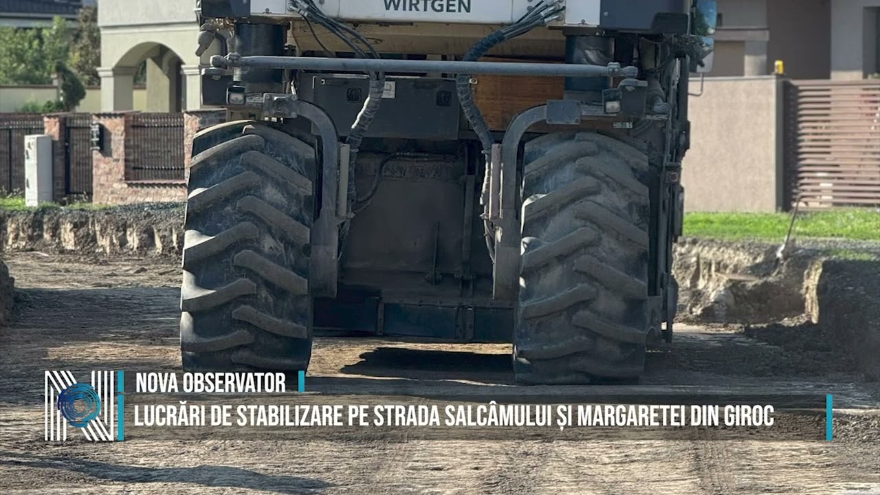Lucrări de stabilizare pe strada Salcâmului și Margaretei din Giroc