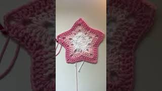 Crochet a star bag w/me #crochet #crochetfyp #crocheting #aesthetic #crochetting #crochetpatterns