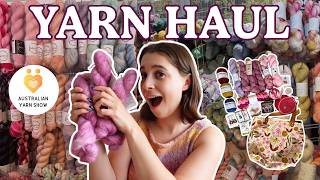 Everything I bought at the Australian Yarn Show 2026 | yarn + notions haul 🧶🧡