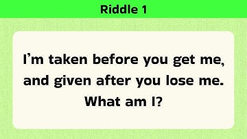 Fast Riddle Quiz! Can You Beat the Timer? ⏰ Riddles Challenge #riddles #trivia