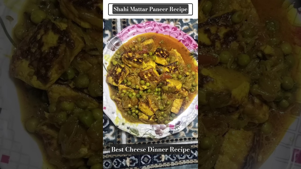 Shahi Mattar Paneer Fry | Rich & Royal Gravy | 