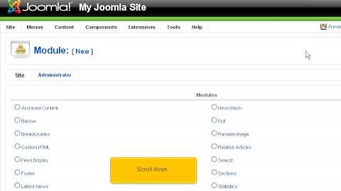 Joomla - CMS - RSS - Create