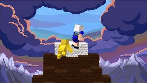 Adventure Time opening in Minecraft (eng)