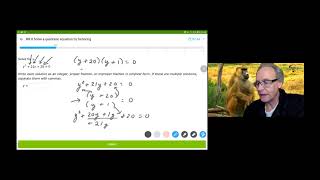 IXL Algebra1 - BB.8 Solve a Quadratic Equation by Factoring