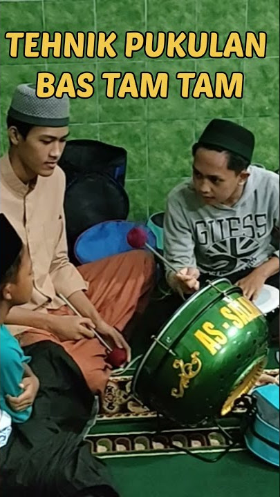 BELAJAR  PUKULAN BASS TAM TAM PEMULA | HADRO ASSALAM #shorts #hadro