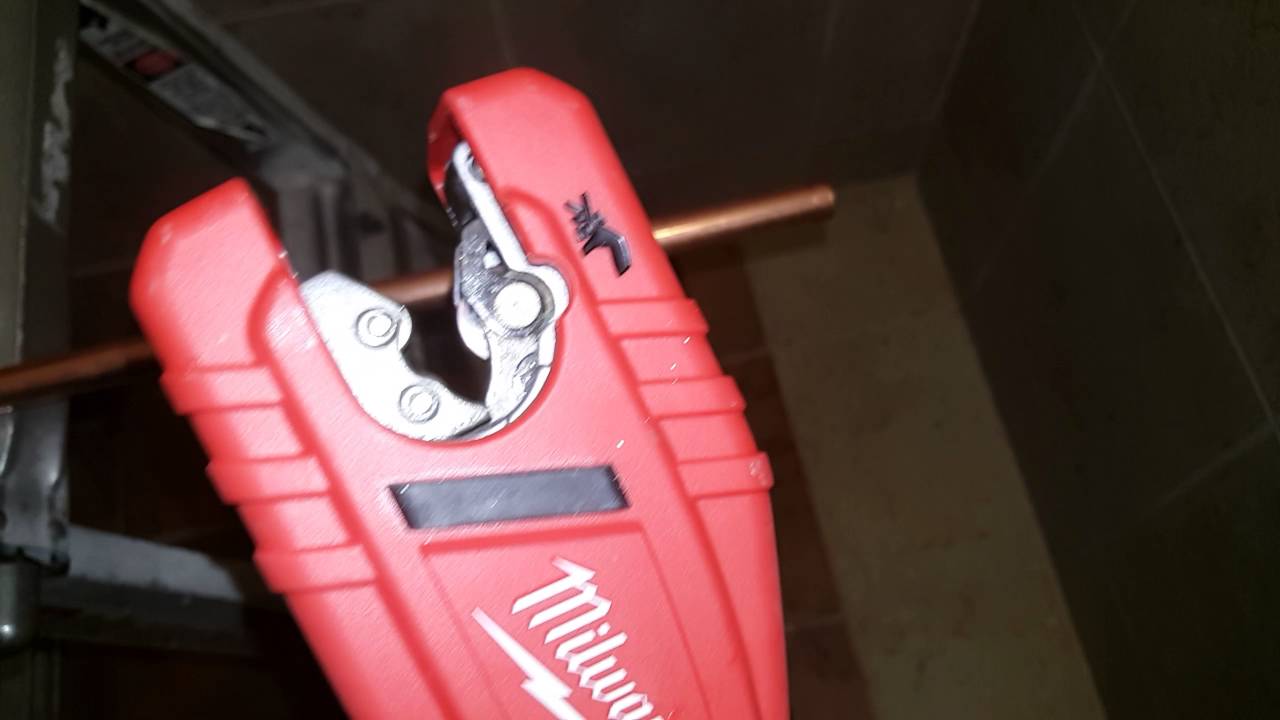 Milwaukee cord less pipe cutter YouTube