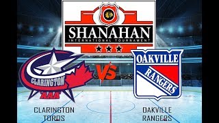 Shanahan Int Tournament Oakville Rangers Minor Atom AAA at Clarington Toros Minor Atom AAA Nov 3 18
