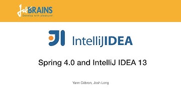 Webinar: Spring 4 and IntelliJ IDEA 13