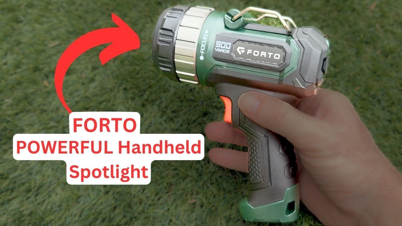 Handheld Spotlight REACHES 823 Meters?! FORTO 1400 Lumen Review