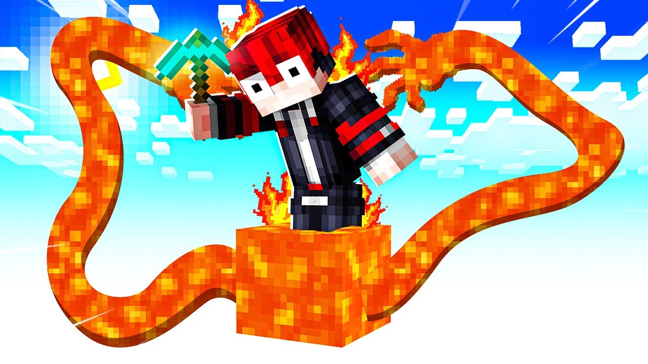 🔥โคตรโหด!!【"มายคราฟ, แต่ อยู่บนบล็อก Lava บล็อกเดียว!!"】| (Minecraft Mod)