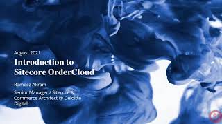 SUG Bangalore - Sitecore's Headless Ecommerce Solution - OrderCloud