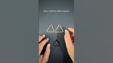 Move 1 match stick to make 4 triangles impossible 🤯 #shorts